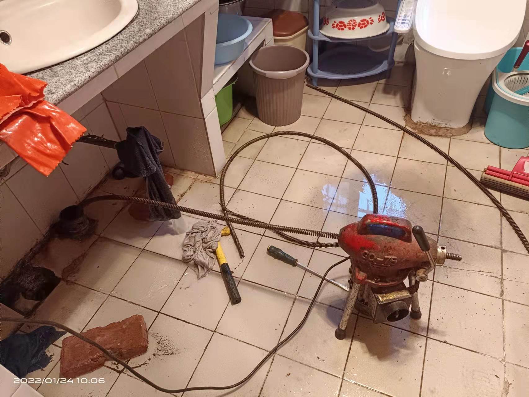 和田市疏通厨房下水道，地漏疏通